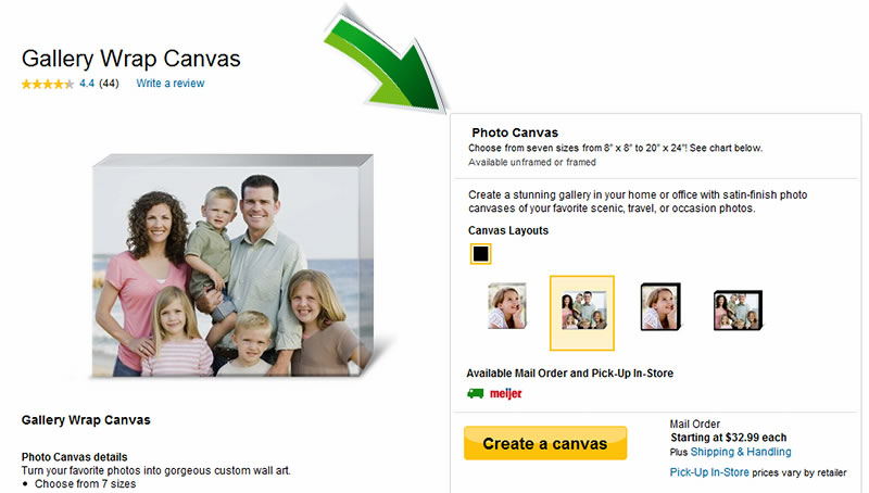 Make a Canvas Print at Snapfish